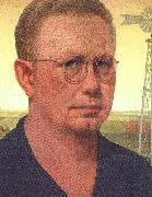 Grant Wood Self Portrait  bdfhbb oil painting reproduction